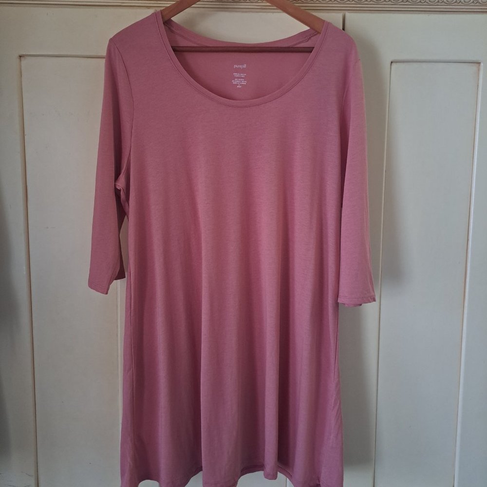 Pure Jill J Jill ballet sleeve tunic terracotta Sx XL NWT